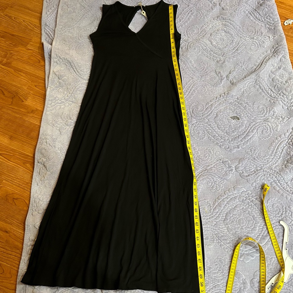 Moral Fiber sleeveless v neck keyhole back maxi dress. Sz L - Picture 6 of 6